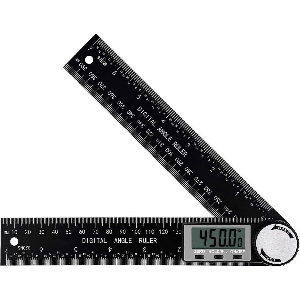 (As Show, One Size) Digital Angle Finder, Digital Inclinometer Protractor Angle Measuring Tool Angle Ruler With Lcd Display For Woodworking Constructi 4632228918902