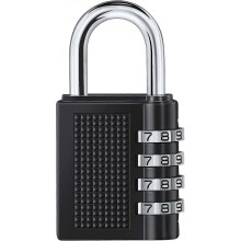 (As show, One size) 4 Digit Combination Padlock, Combination Lock, Number Code Padlock, Combination Lock for Gym, School, Gate, Hangar, Garage, Storage, Luggage Lockers a