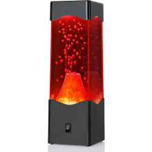 Lava Lamp Volcano, Red Night Light For Kids Simulated Volcanic Eruption, Bedroom Rechargeable Night Lamp Usb/battery