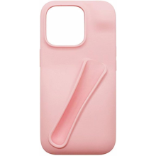 Lipgloss Holder Case for iphone 16 Plus, Lip Gloss Case Lipstick Lip Glaze Stylish Silicone Funny Women Girls Cover(Pink)