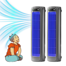 2 Pack Cooling Air Conditioner Desk Tower Fan Portable Air Conditioning Split Max,Constant Wind Turbine Sil
