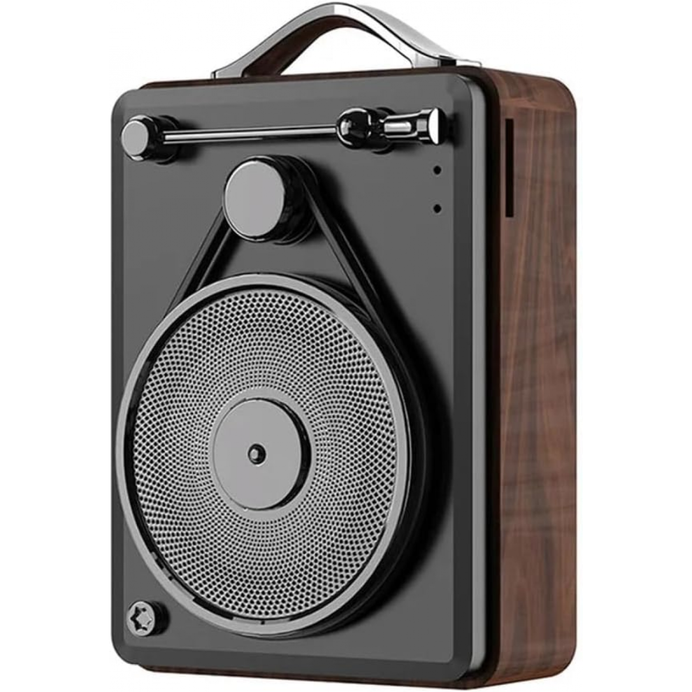 Retro Bluetooth Speaker,Portable Vintage Bluetooth Audio Subwoofer Speaker Bass Sound Box For Home Office 9492778505152