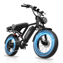 AOVOPRO AP20 Mini Electric Bike - 20" Fat Tire, 750W 48V 15.6Ah, 31MPH