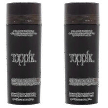(dark brown) 2 Pack Toppik Hair Building Fibers Dark Brown 27.5 G / 0.97 Oz Hair Care