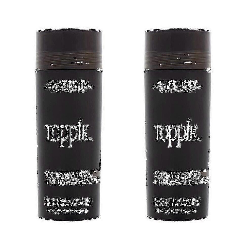 (light brown)2 Pack Toppik Hair Building Fibers Dark Brown 27.5 G / 0.97 Oz Hair Care