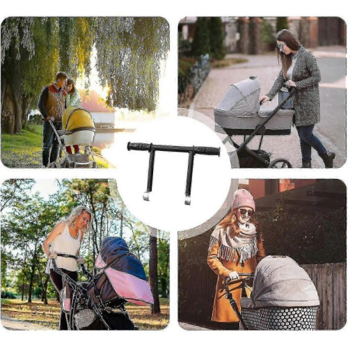 Stroller Bar Attachment - Adjustable Handle Extender | Easy Install Armrest Extension 1