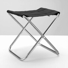 (A1)Outdoor Portable Folding Stool - Lightweight Aluminum Camping Chair For Hiking, Beach, Fishing And Gardening