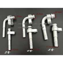 Car Air Conditioning Hose Kit Aluminum Fixture Radiator Evaporator Pipe R134a Active Plate Connector Repair Parts~8039