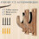 Wooden Display Rack for Gun Rifle Shotgun Wall Mount Holder 4