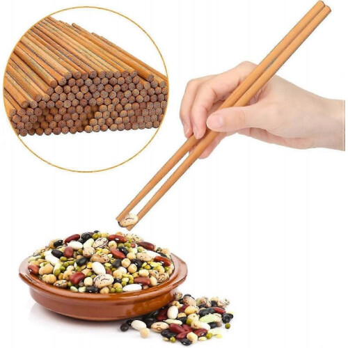 100 Pairs Reusable Bamboo Chopsticks for Home And Party Use 1