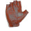 (L) Men Genuine Goatskin Leather Gloves Half Finger Hook-loop 2