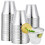 100-pack 9oz Plastic Tumblers with Rimmed Design 1