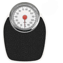 Salter Doctor Style Mechanical Bathroom Scale - Vintage White + Black Accurate Weighing, Sturdy Metal Platform, Weighs Up To 150kg
