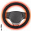 Black Heated Steering Wheel Cover Wireless Warmer,Rechargeable Cordless 1