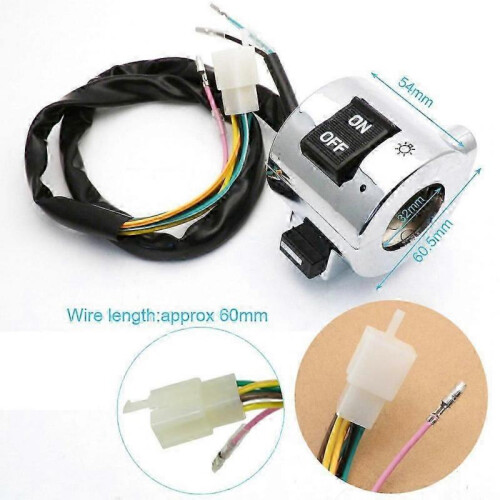Right Left Side Chrome Control Switch for Gy6 Moped Retro Scooter 50cc 125 150 1