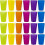 24 Pcs Reusable Plastic Cups, 6 Bright Colors Plastic Cups for Kids, Camping 1