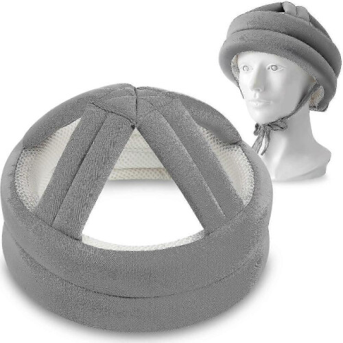 adjustable Soft Protective Helmet for Elderly Seniors Breathable Head Safety Cap with Comfortable Padding Design -yt4