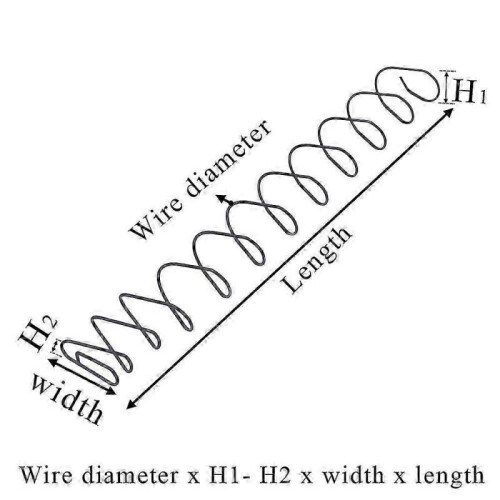 (FW-BH1.0x12x27x180) Fumao 5pcslot Custom 30 Round Rectangular Compression Spring 1