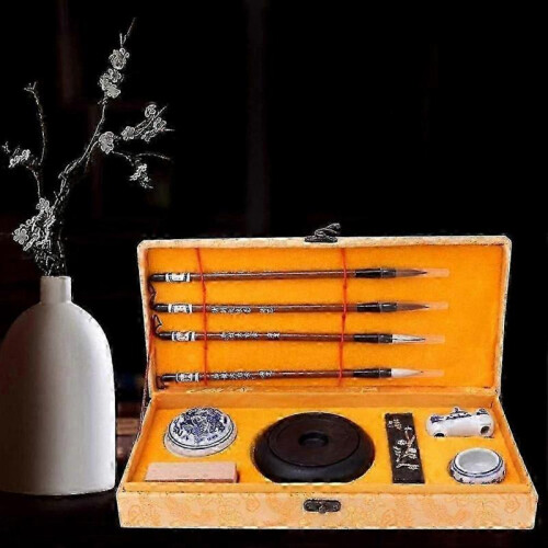 Traditional Chinese Calligraphy Kit with Ink And Brushes for Artistic Writing 2