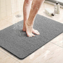 Shower Mat Bathtub Mat,24x16 Inch, Non-slip Bath Mat with Drain, Quick Drying Pvc Loofah Bathmat for Tub,shower,bathroom