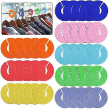 Clothing Rack Size Dividers - Colorful Wardrobe Hanger Separators (pack Of 40)
