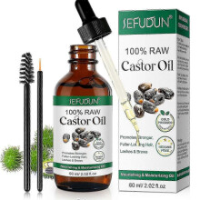 Castor Oil, Organic Castor Oil, Pure Castor Oil Helps Stimulates Hair Growth, Moisturizes The Scalp And Reduce Dandruff, Reduce Fine Lines And Tighten