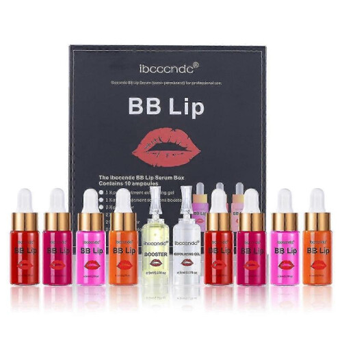 Bb Lip Serum Kit for Lip Coloring Moisturizing Microneedle Treatment Gift