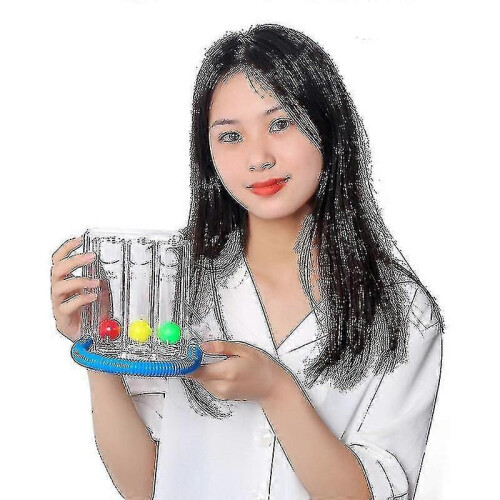 3 Balls Breathing Exerciser Lung Function Improvement Trainer Respiratory Spirometry Breath Measurement System 1