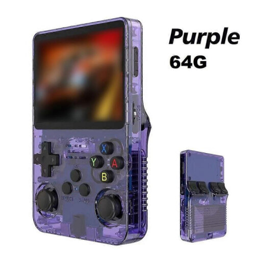 R36S Retro 64/128g Handheld Video Game Console Linux System 3.5 Inch Ips Screen Portable Pocket Video Player