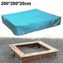 (200x200x20cm, Sky blue) Sandpit Cover, Sandpit Tarpaulin, Tarpaulin Sandpit For Sandpit