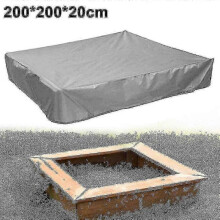 (200x200x20cm, Grey) Sandpit Cover, Sandpit Tarpaulin, Tarpaulin Sandpit For Sandpit