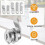 Letterbox Lock 4 Keys - with 5 Different Lock Plates for Mailboxes And More 4