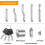 Letterbox Lock 4 Keys - with 5 Different Lock Plates for Mailboxes And More 3
