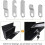 Letterbox Lock 4 Keys - with 5 Different Lock Plates for Mailboxes And More 5