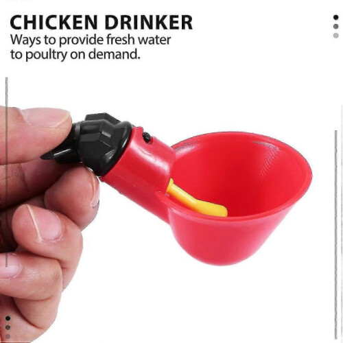 Automatic Poultry Chicken Water Drinking Cups - 24pcs Livestock Drinking 2