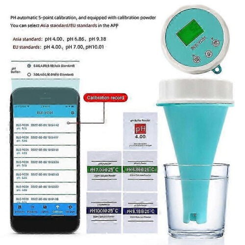 6 In1 Water Quality Detector Smart Online Bluetooth Water Chlorine Meter Ph Meter Powered Tool for S 1