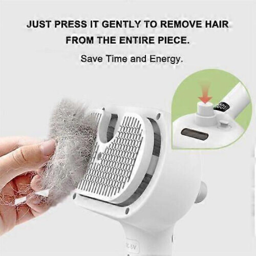 (white) Kivori Pet Grooming Brush Steamer Spray Comb 2
