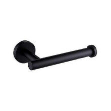 Paper Towel Rack Wall Mounted Toilet Paper Holder Sus 304 Stainless Steel (black)