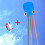 (Blue, One size) 4m Large Kite Easy Fly Stunt Foldable Big Octopus Kite With 30m Flying 1