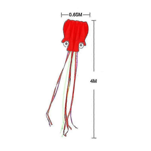 (Blue, One size) 4m Large Kite Easy Fly Stunt Foldable Big Octopus Kite With 30m Flying 1