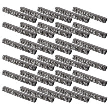 (As show, One size) 30sets Plastic Cubes Price Display Tags Adjustable Number Stand Frame Label Shop