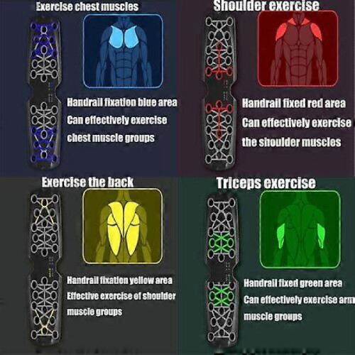 (Board English version) Rocuma Push Up Board, Rocuma Foldable Pushup Board for Home Gym 2