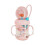 (Pink Whale) Drinking Cup With Whale Squirt, Weighted Sippy Cups With Adjustable Straps 1
