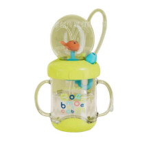 (Green Whale) Drinking Cup With Whale Squirt, Weighted Sippy Cups With Adjustable Straps
