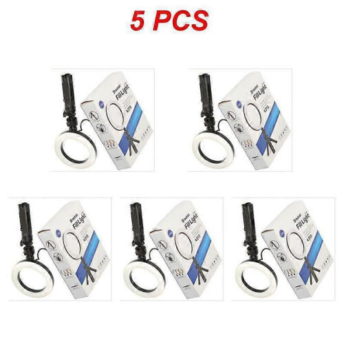 2/5PCS Mini Led Selfie with Tripod 6inch Dimmable 6inch Ring Fill Light Mini Tripod