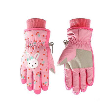 (As show, One size) MKids Ski Gloves Ski Mittens Sports Gloves Warm Gloves Winter Snow Mittens Windproof Breathable for Boy Girl Skating Cycling