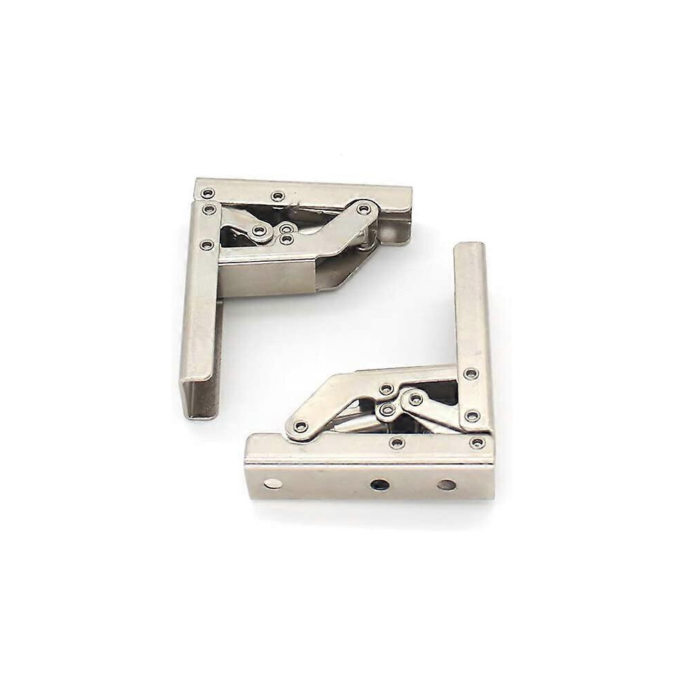 (As Show, One Size) 2 Packs Of 90 Degree Angle Bracket Foldable Display Bracket Foldable Door With Installation Screws, Shelf Hinge Hidden Bracket, Ta 4632228916120