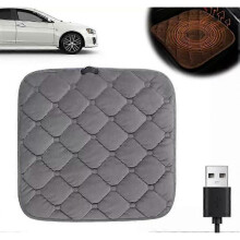 (Grey touch switch)Portable Heated Seat Cushion,Car Seat Cover for Winter Driving Heated Seat Cover