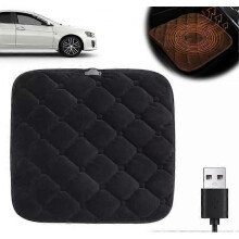 (Black touch switch) Portable Heated Seat Cushion,Car Seat Cover for Winter Driving Heated Seat Cover