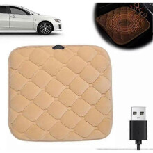 (Beige touch switch)Portable Heated Seat Cushion,Car Seat Cover for Winter Driving Heated Seat Cover